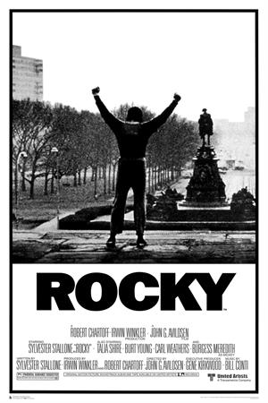 ROCKY MOVIE SCORE POSTER - 24" X 36"