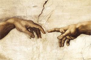 ''Creation Hands Michelangelo POSTER - 36'''' X 24''''''