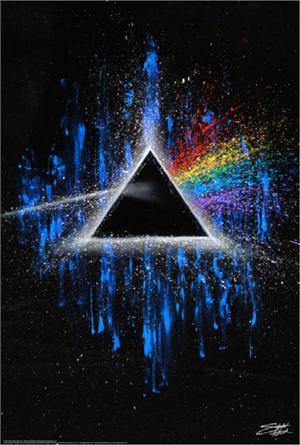 ''Pink Floyd - Dark Side of the Moon by Stephen Fishwick - POSTER - 24'''' x 36''''''
