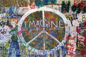 IMAGINE PEACE POSTER - 36" X 24"