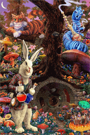 ''Down the Rabbit Hole Poster - 36'''' x 24''''''