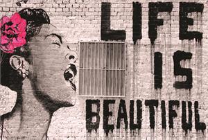 ''Banksy Life Is Beautiful POSTER - 36'''' X 24''''''