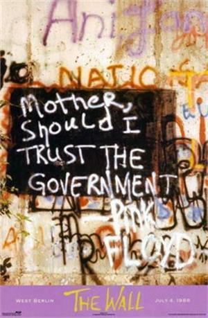 ''Pink Floyd ''''Mother, Should I Trust The Government?'''' POSTER - 24'''' X 36''''''