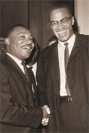 ''The Meeting - Malcolm X & MLK POSTER - 24'''' x 36''''''