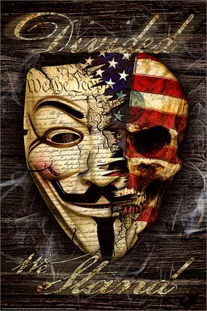 ''Divided We Stand POSTER by: Daveed Benito - 24'''' X 36''''''
