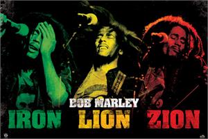 ''BOB MARLEY ''''Iron, Lion, Zion'''' Poster - 24'''' X 36''''''