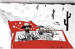 ''Ralph Steadman - HUNTER S. Thompson - Fear & Loathing - Poster - 36'''' x 24''''''