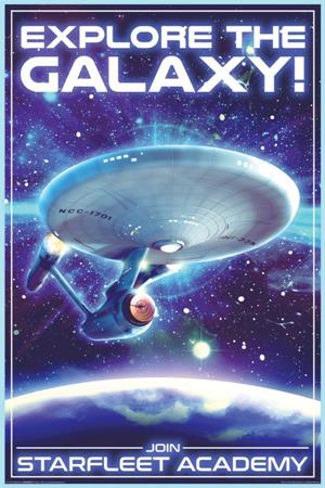 ''STAR TrEk TrAvEl PostEr - 24'''' x 36''''''