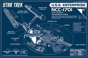 ''STAR TrEk EntErprisE PostEr - 36'''' X 24''''''