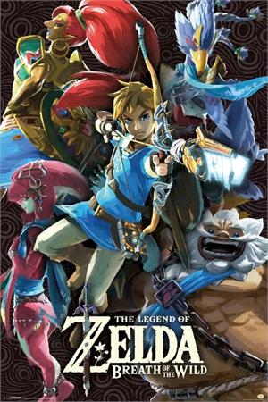 ''Zelda - Breath of the Wild - Divine Beasts POSTER  - 24'''' x 36''''''