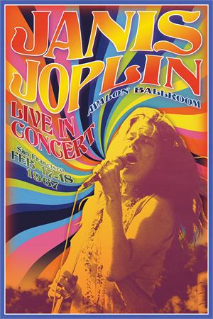 ''Janis Joplin Live In Concert POSTER - 24'''' X 36''''''