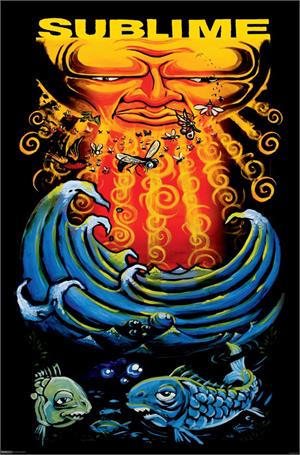 ''Sublime - SUN & Fish - Poster - 24'''' X 36''''''