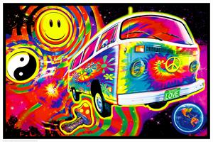 ''Magic Bus - Non Flocked Blacklight POSTER - 24'''' X 36''''''