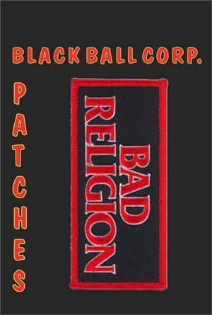 ''Bad Religion Logo - Embroidered Patch 4.7''''x2.25''''''