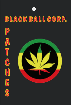 Rasta Leaf Embroidered Patch