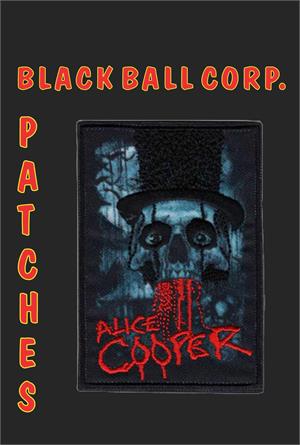 ''Alice Cooper Bloody SKULL - Embroidered Patch 2.75''''x3.75''''''
