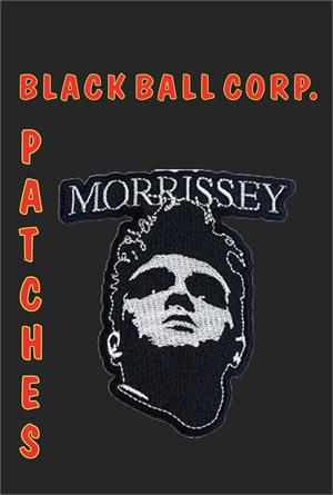''Morrissey B&W Face - Embroidered Patch 3''''x3.3''''''
