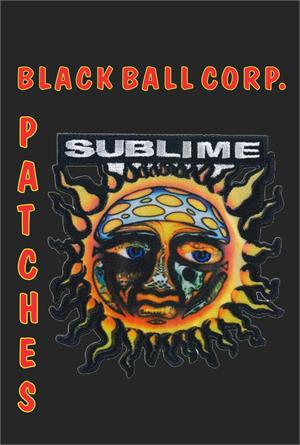 ''Sublime SUN Logo - Embroidered Patch 3.5''''x3.6''''''