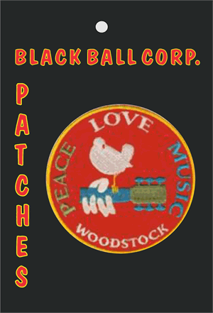 ''Woodstock ''''Love, Peace & Music'''' Embroidered Patch''