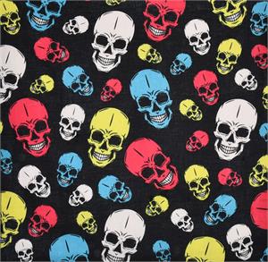 ''Skulls Bandana 21'''' x 21'''' - Cotton''