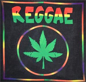 ''Reggae Leaf Bandana 21'''' x 21'''' - Cotton''