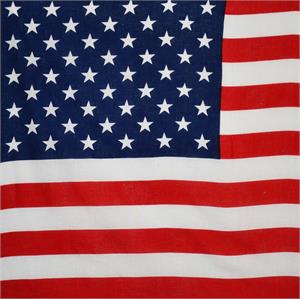 ''US Flag BANDANA 21'''' x 21'''' - Cotton''