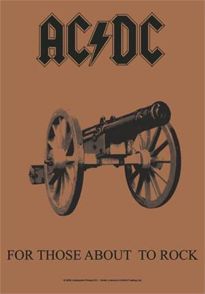 ''AC/DC For Those About To Rock Fabric POSTER - 30'''' x 43''''''