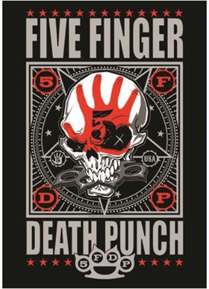 Five Finger Death Punch - Punchagram Fabric Poster Image