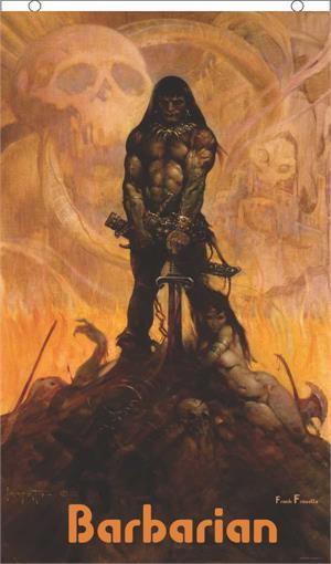 Barbarian by: Frank Frazetta Fly FLAG