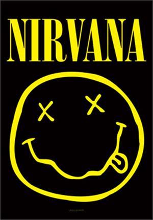 ''Nirvana - Smiley Fabric POSTER - 30'''' x 40''''''