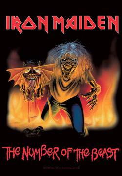 ''Iron Maiden - Number of the Beast Fabric POSTER - 30'''' x 40''''''