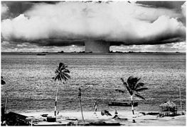 ''Giant POSTER - Bikini Island 1946 Atomic Bomb Test - 39'''' X 55''''''