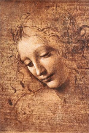 ''La Scapigliata by Leonardo Da Vinci POSTER - 24'''' x 36''''''