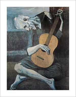 ''Old Guitarist - Picasso - POSTER 22'''' x 28''''''