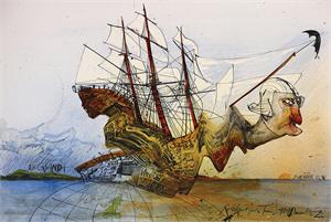 ''Ralph Steadman - HUNTER S. Thompson The Curse Of Lono - Poster - 36'''' X 24''''''