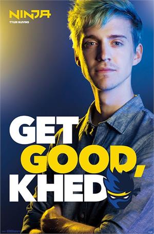 ''Fortnite NINJA Get Good Poster - 23'''' X 34''''''
