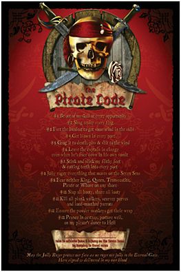 ''Pirate Code - POSTER - 24'''' X 36'''' - Clearance POSTER''