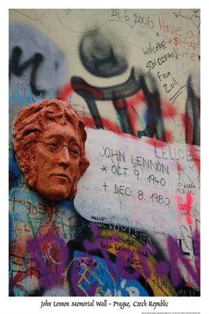 ''John Lennon Memorial Wall POSTER - 24'''' X 36''''''