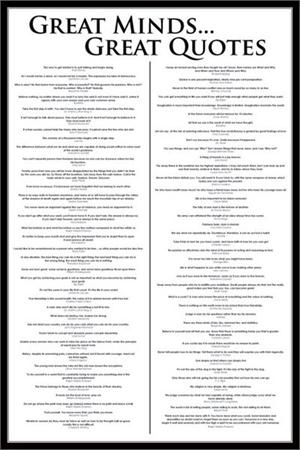 ''Great Minds, Great Quotes POSTER - 24'''' X 36''''''