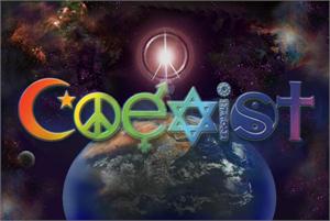 ''Coexist Multicolor POSTER - 36'''' X 24''''''