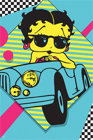 ''Betty Boop - NEW Wave Car Poster 24'''' x 36''''''