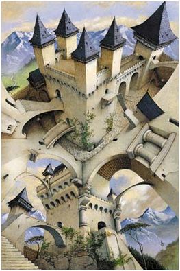 ''Castle Of Illusions By: Irving Peacock - POSTER - 24'''' X 36''''''