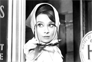 ''Audrey Hepburn - SCARF - 36'''' X 24''''''