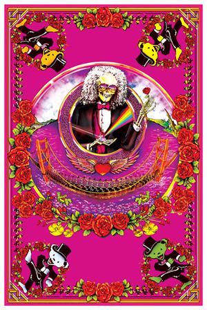 ''Deadheads Across Golden Gate Bridge Non-Flocked Blacklight POSTER ''''New'''' - 24'''' X 36''''''