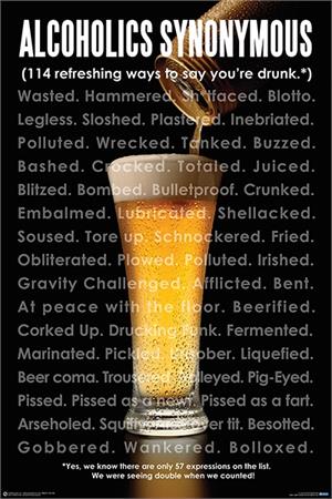 ''Alcoholics Synonymous POSTER - 24'''' x 36''''''