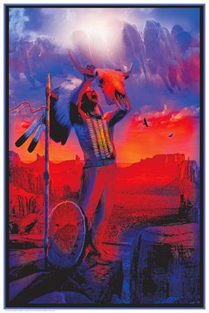 ''BUFFALO Chief - Non-flocked Blacklight Poster 24'''' x 36''''''