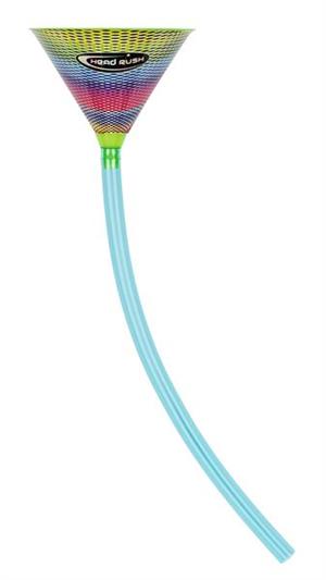 RAINBOW Chrome Funnel & Tube Beer Bong - 2 ft.
