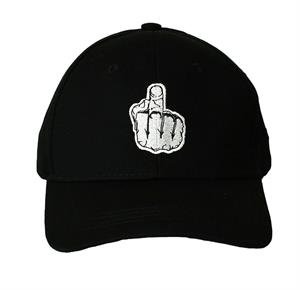 Middle Finger Embroidered Wool CAP