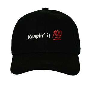 Keepin It 100 Embroidered Cap