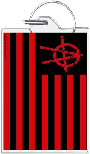 ''Anarchy Flag KEYCHAIN - 1.5'''' X 2''''''